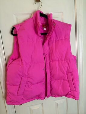 Pink Women's Puffer Vest - Unbranded